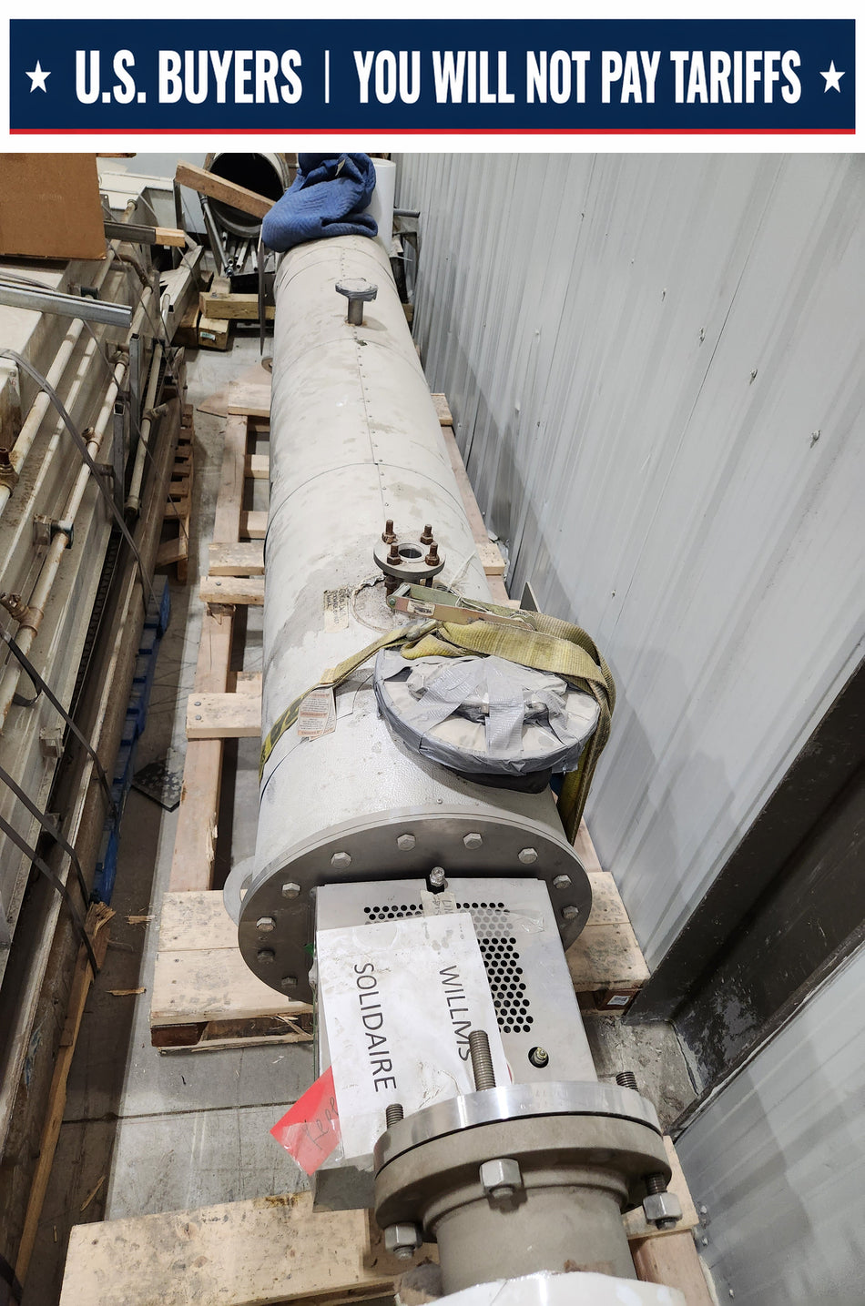Bepex Paddle Dryer - Model SJS-16-10 - 304 Stainless Steel - Jacketed
