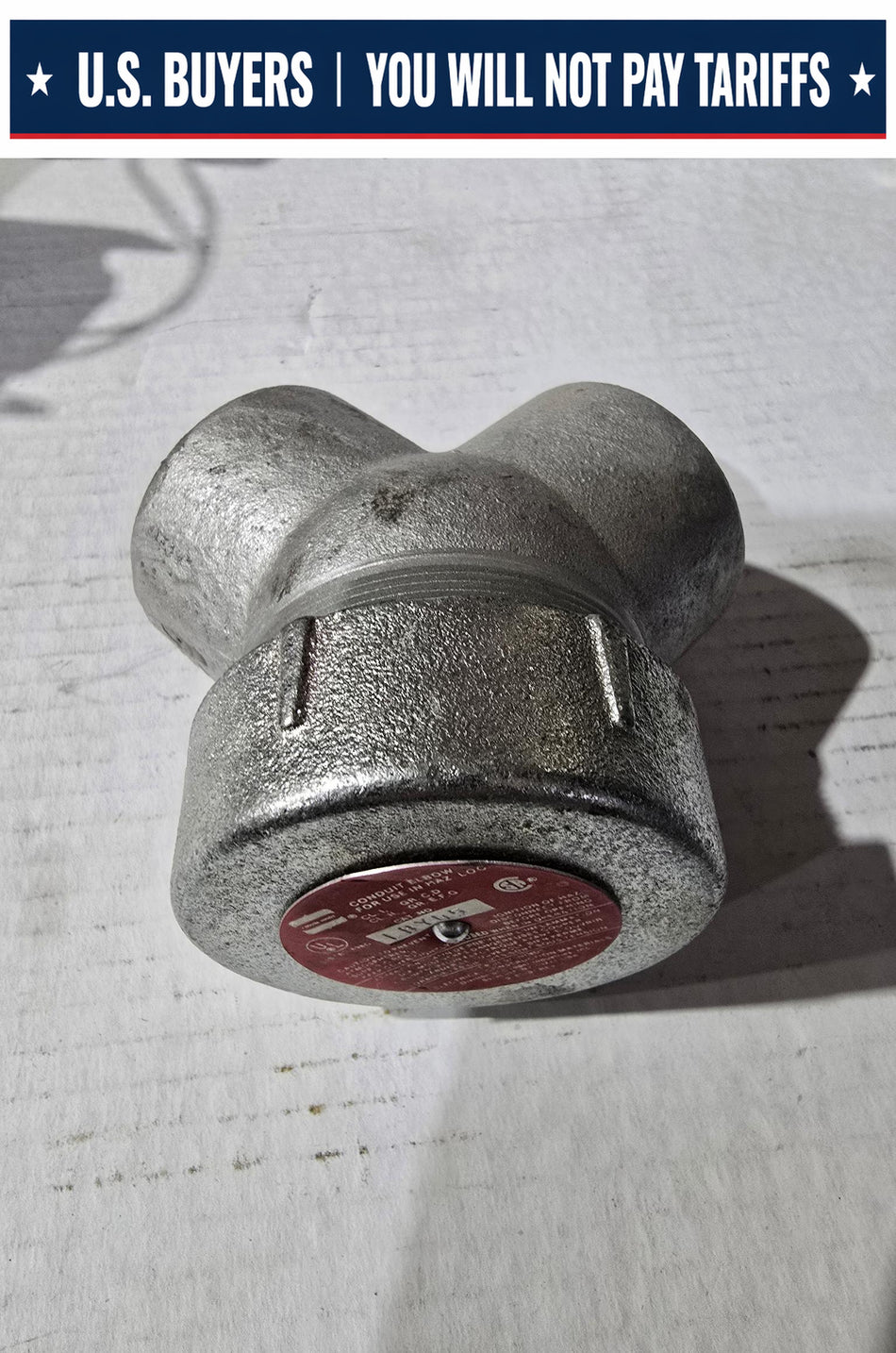 Crouse-Hinds LBY45 1-1/4" HAZARDOUS LOCATION Iron Alloy Service Entrance Rigid Conduit Elbow