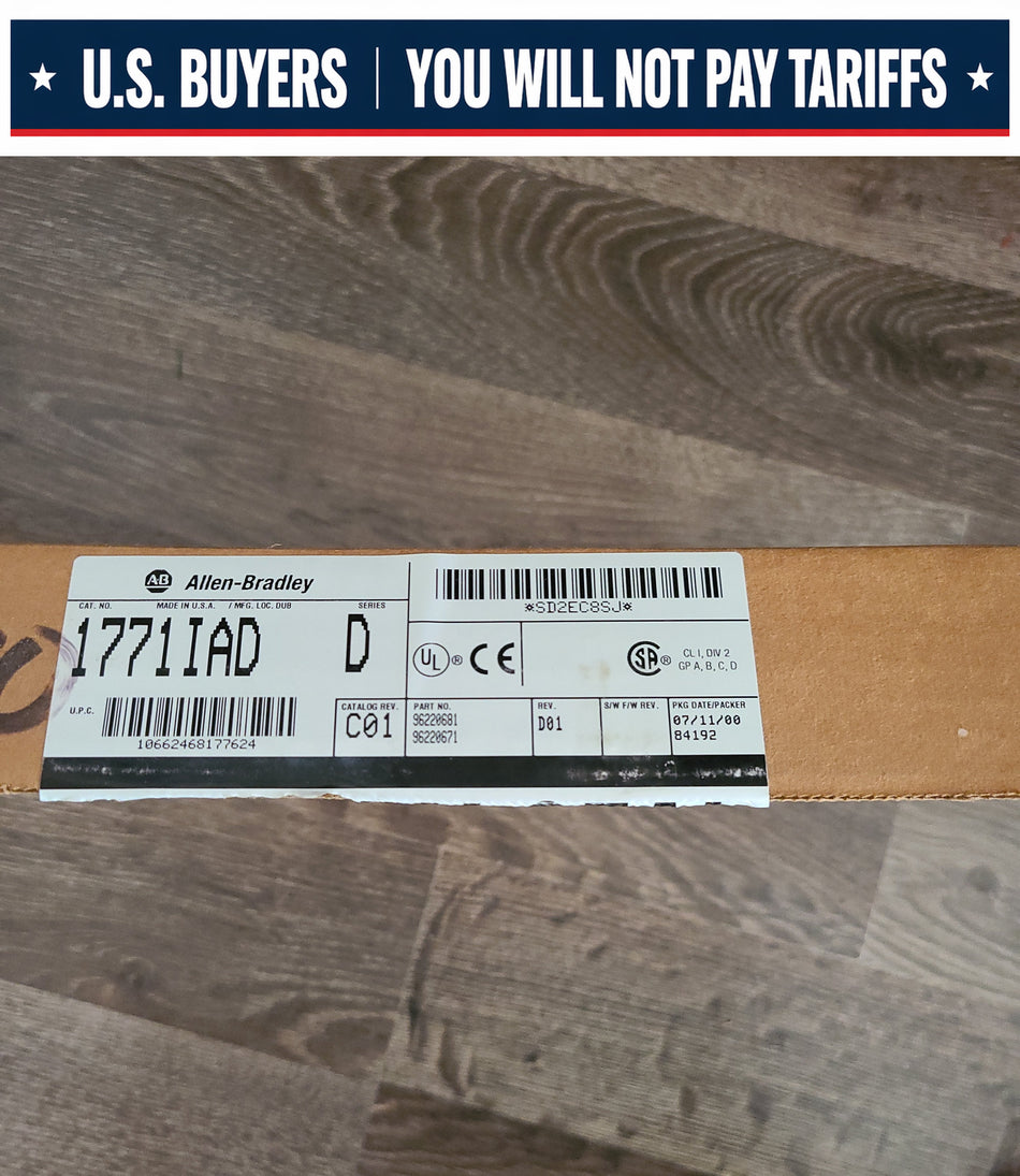 ALLEN BRADLEY 1771IAD INPUT MODULE SERIES D 1771-IAD