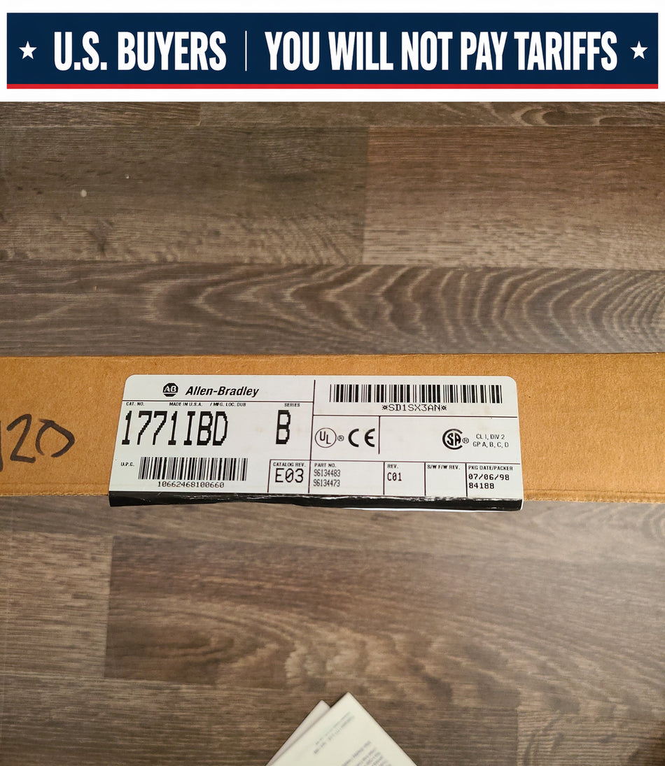 1/3

ALLEN BRADLEY 1771-IBD SERIES B INPUT MODULE