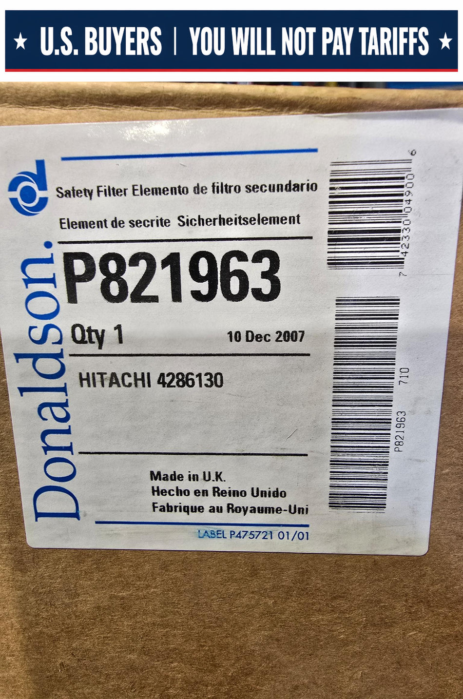 DONALDSON P821963  Air Filter