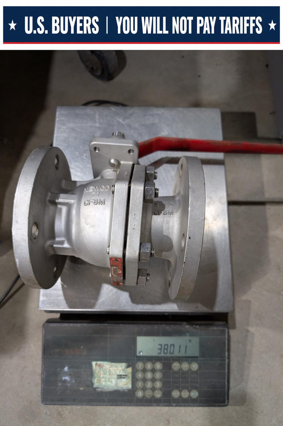 Newco 3" - 316 Stainless Steel Ball Valve, B16.34 CL - 215 PSI
