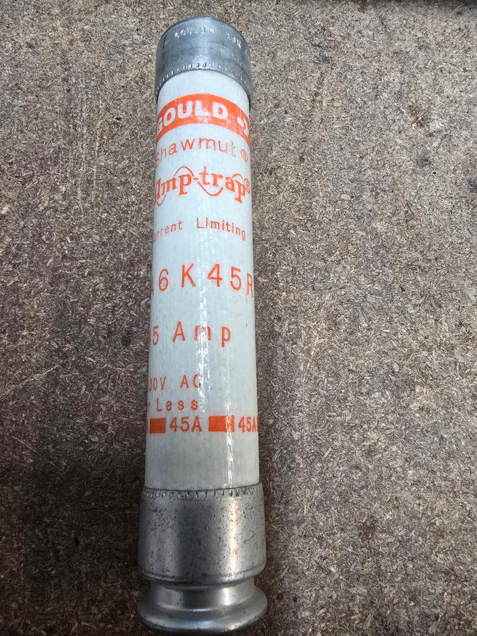 FERRAZ SHAWMUT A6K45R, 45AMP 600V CLASS RK1 FUSE