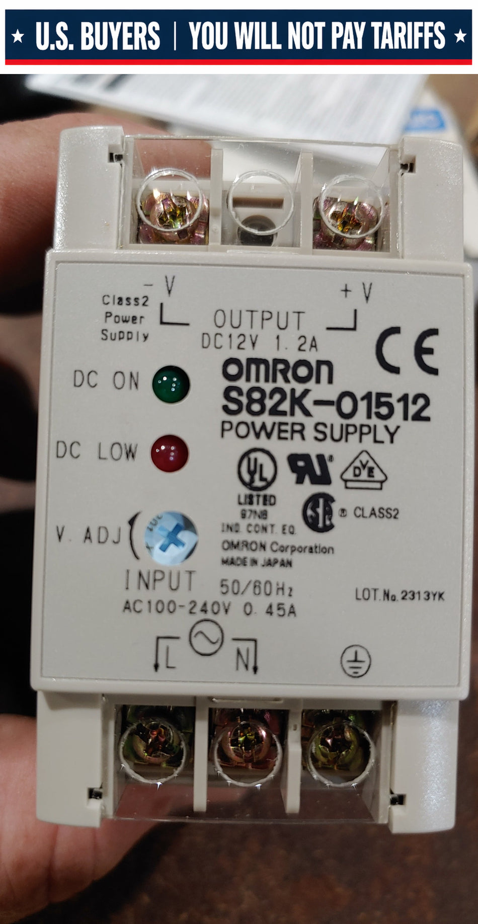 Omron S82K01512 Power Supply