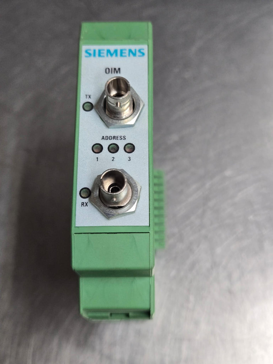 Siemens Moore APACS+ QUADLOG FIBER OPTICS OIM 16804-43