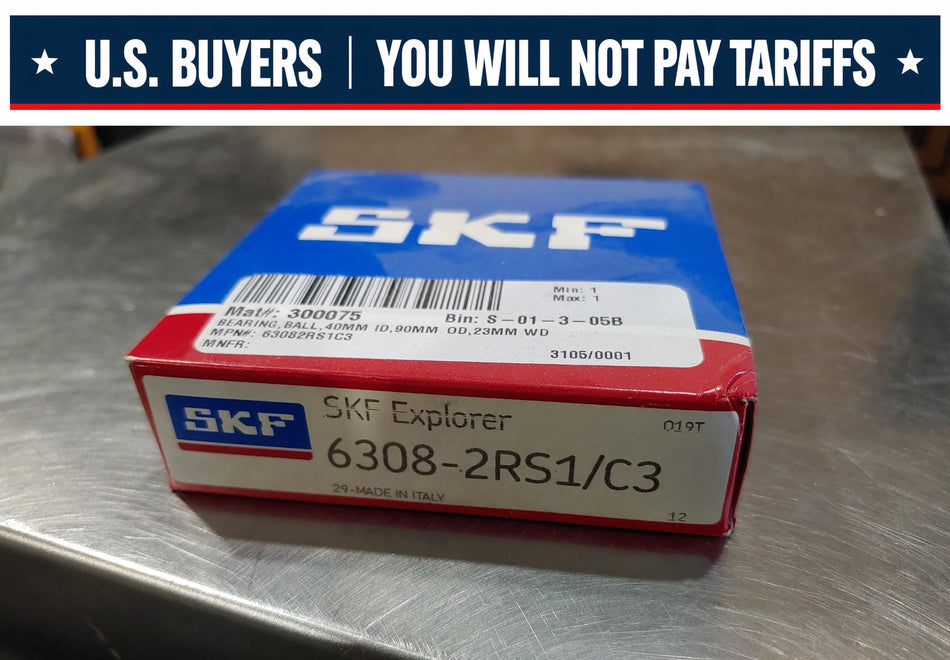 SKF 6308-2RS1/C3 Radial/Deep Groove Ball Bearing