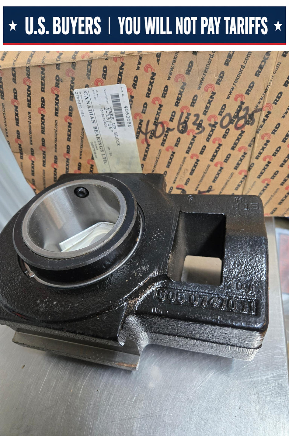 Rexnord ZT95215 Take-up Blocks Rex Spherical Roller Bearing 2-5/26 Inch Bore