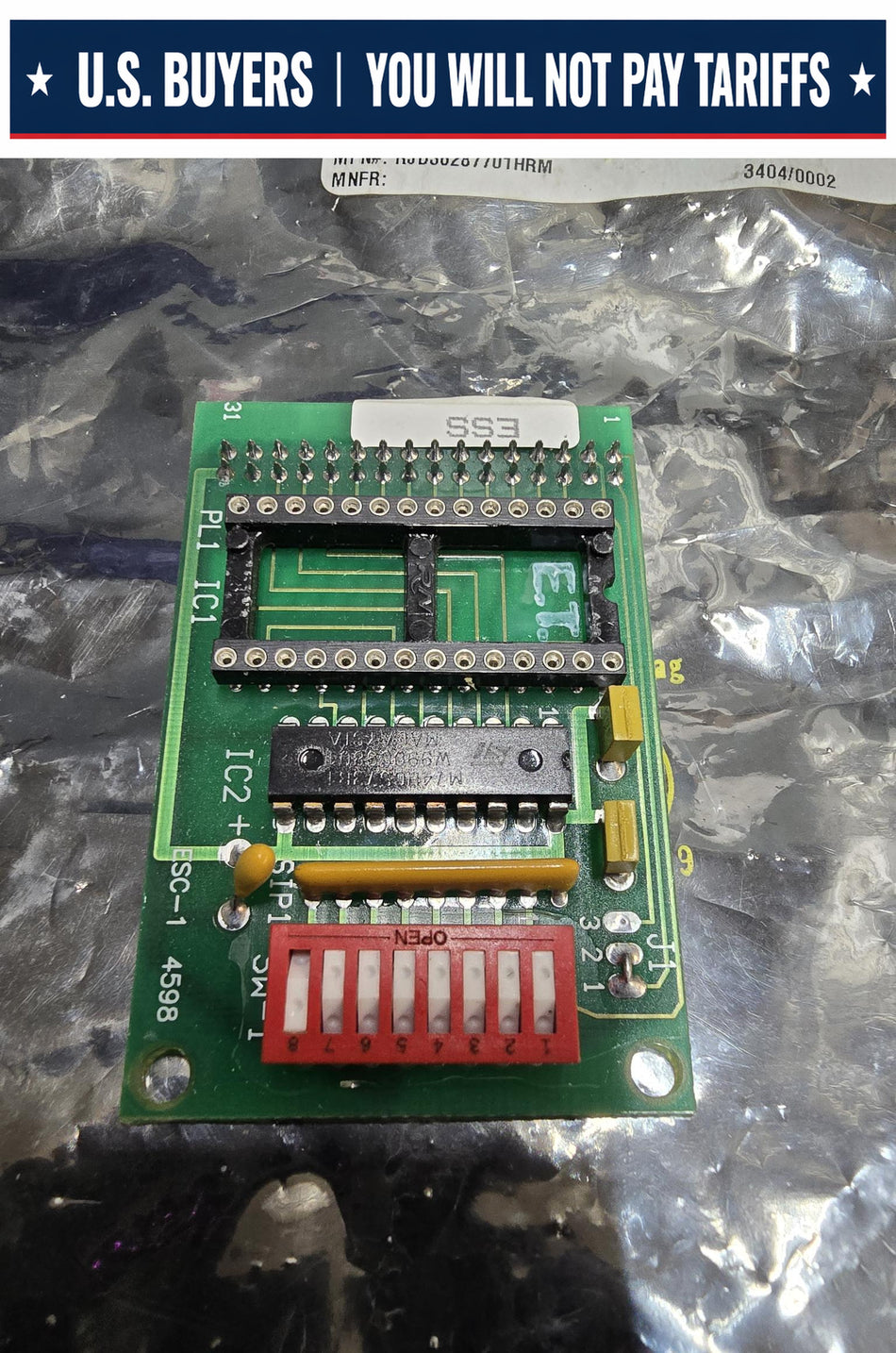 ROBICON 362877.01, REV: D, CIRCUIT BOARD, (NO CHIP) (USED)