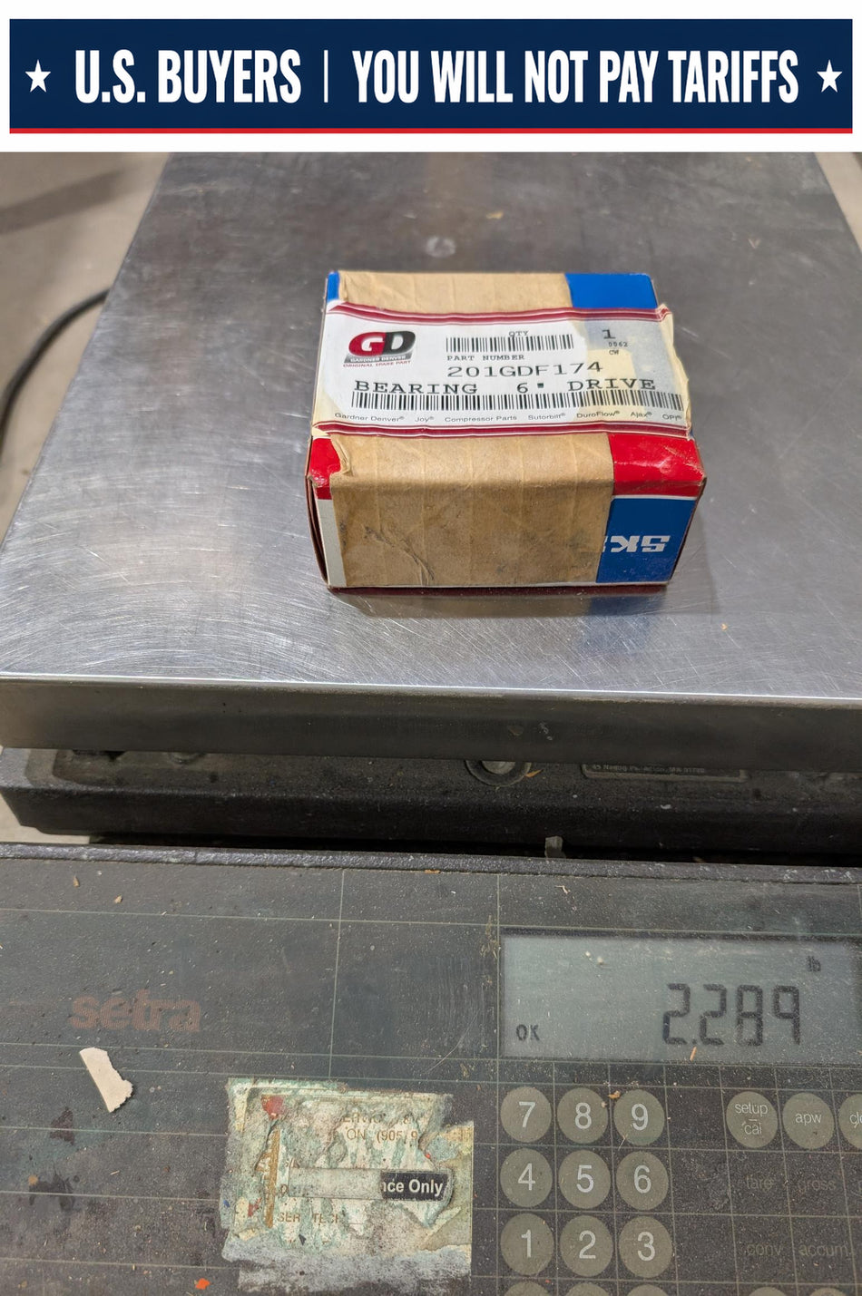 SKF - Gardner Denver - Roller Bearing - 201GDF174 - NEW