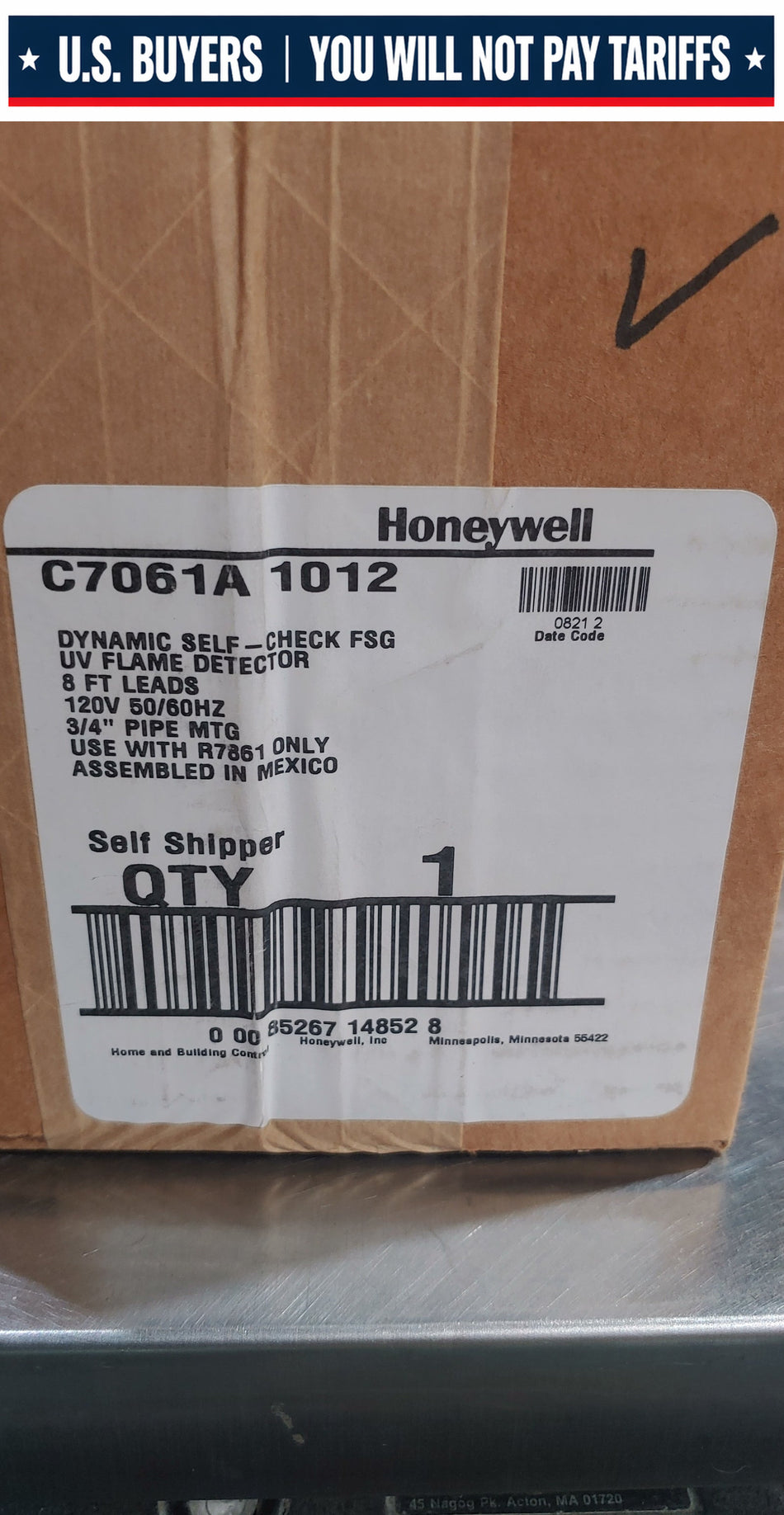 C7061A-1012 Dynamic Self Check FSG UV Flame Detector