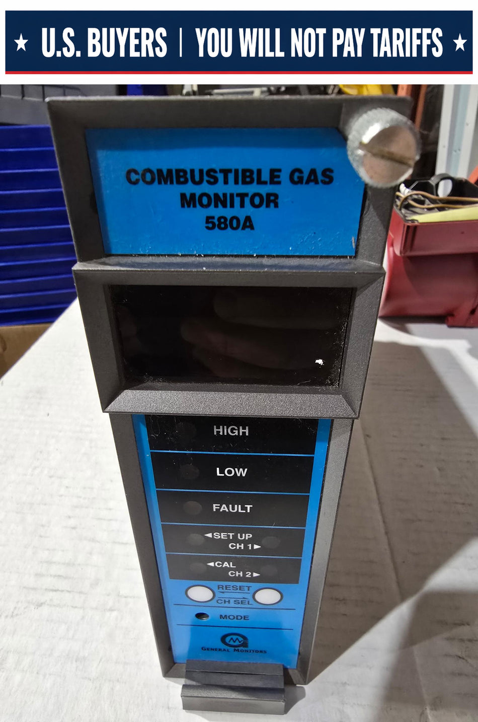 General Monitors Dual Channel Combustible Gas Monitor 580A-1-1-00-0 P/N 28100-1 (USED)