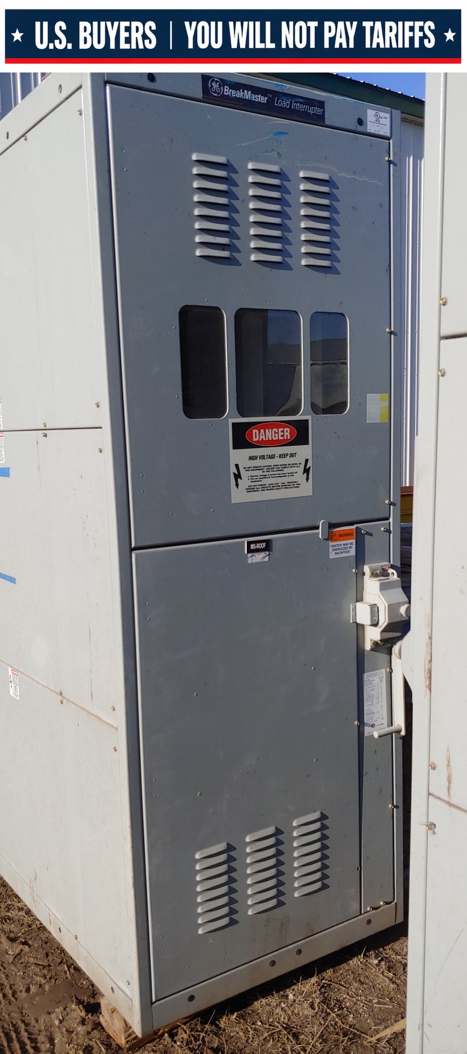 5 KV, 600 Amp GE Breakmaster Load Interrupter enclosed disconnect switch