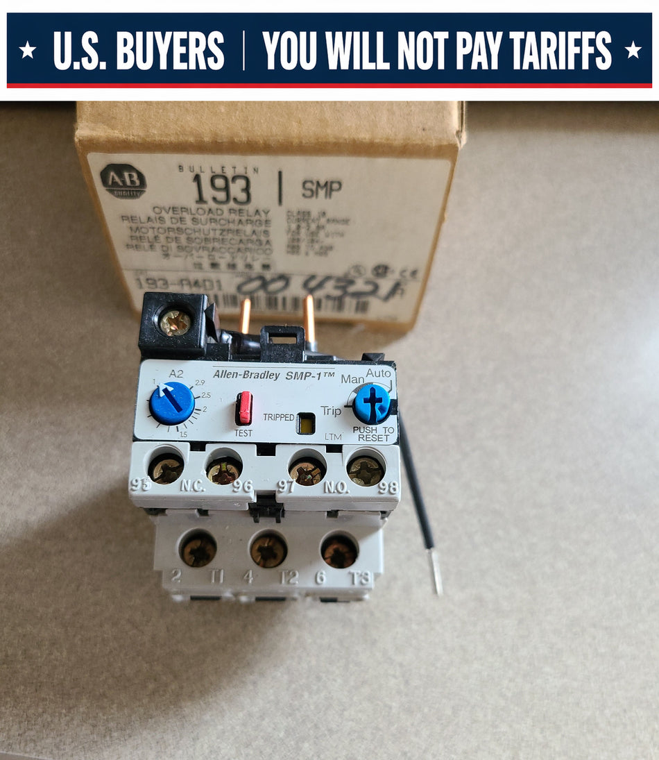 OVERLOAD RELAY 193-A4D1 1.0-2.9A A SERIES