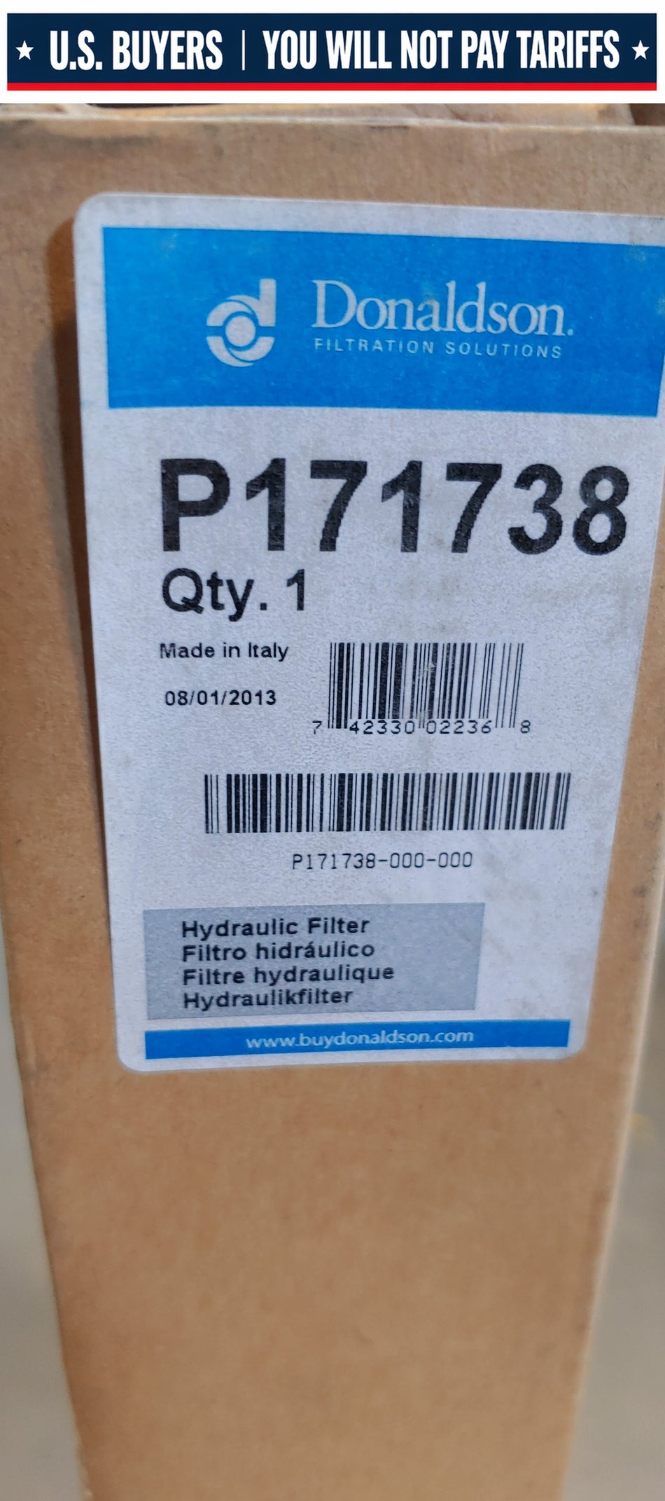 Donaldson P171738 Hydraulic Filter