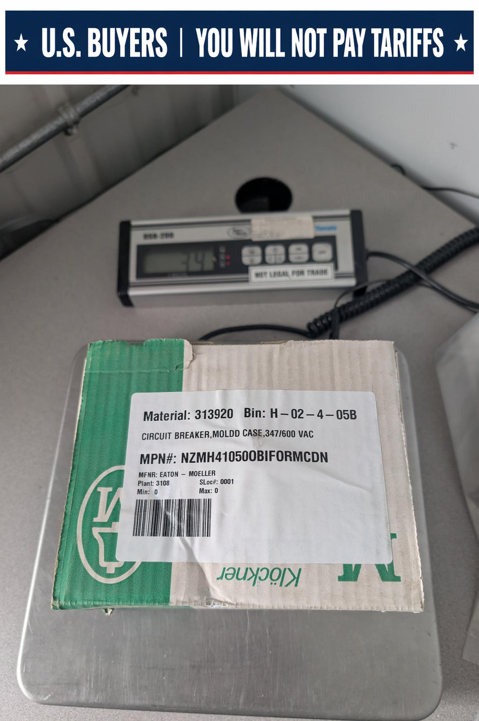 Klockner Moeller NZMH4-3.7-20-oBi-CDN Circuit Breaker 3.7A 11-20A Trip 600Y/347V