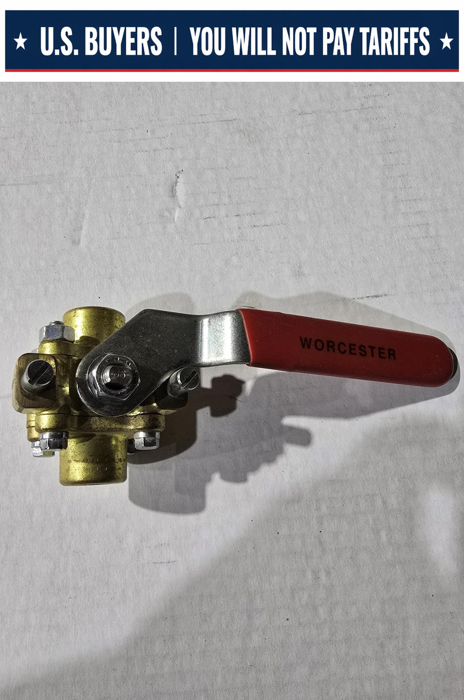 WORCESTER BRASS BALL VALVE R2CWP1500 4416PM 1/4" (USED)
