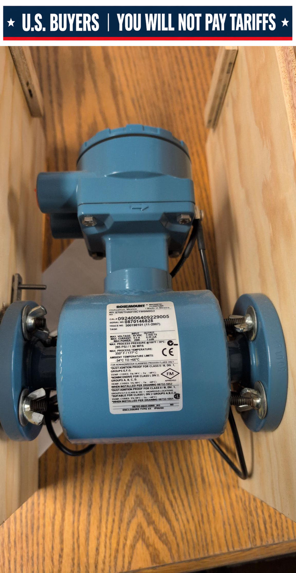 Rosemount Magnetic Flowtube - 8705THA010C1W0N0G2 - 1 Inch