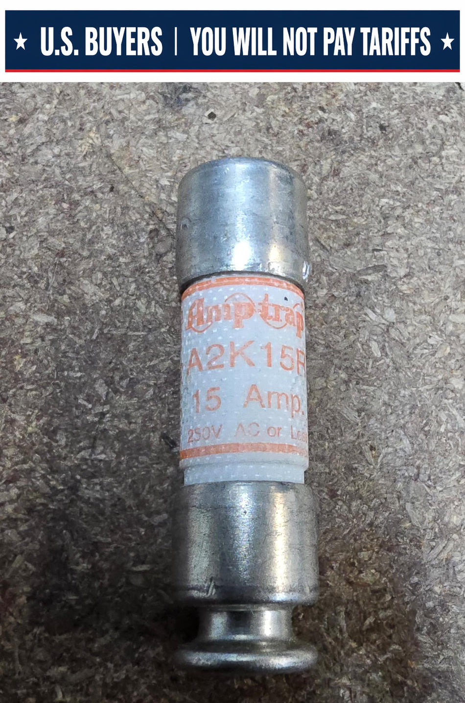 MERSEN A2K15R 15A 250V Amp-Trap RK1 Fast-Acting Fuse