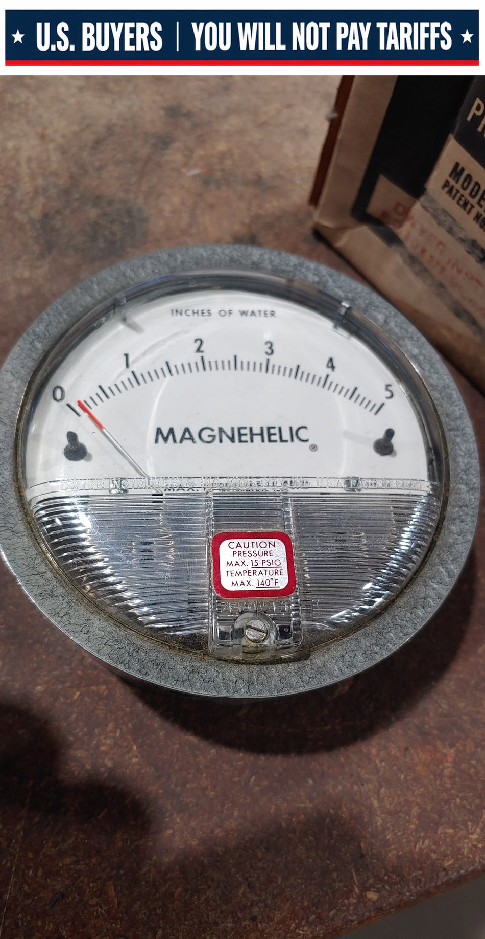 DWYER 2005C Magnehelic Differential Pressure Gauge 0-5" w.c.