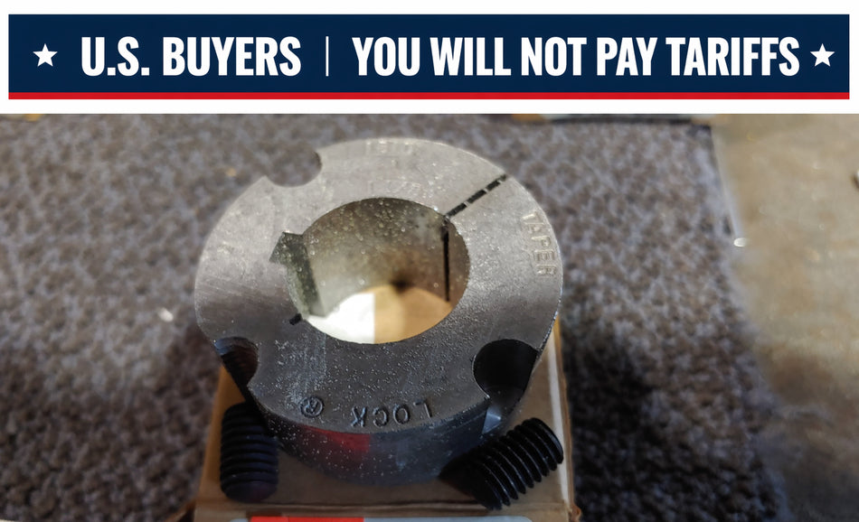 Dodge 117084 Taper-Lock Bushing - 1610 Series, 1.1250 in Bore, Finished with Keyway, 1/4 x 1/8 in Keyway, Sintered Steel