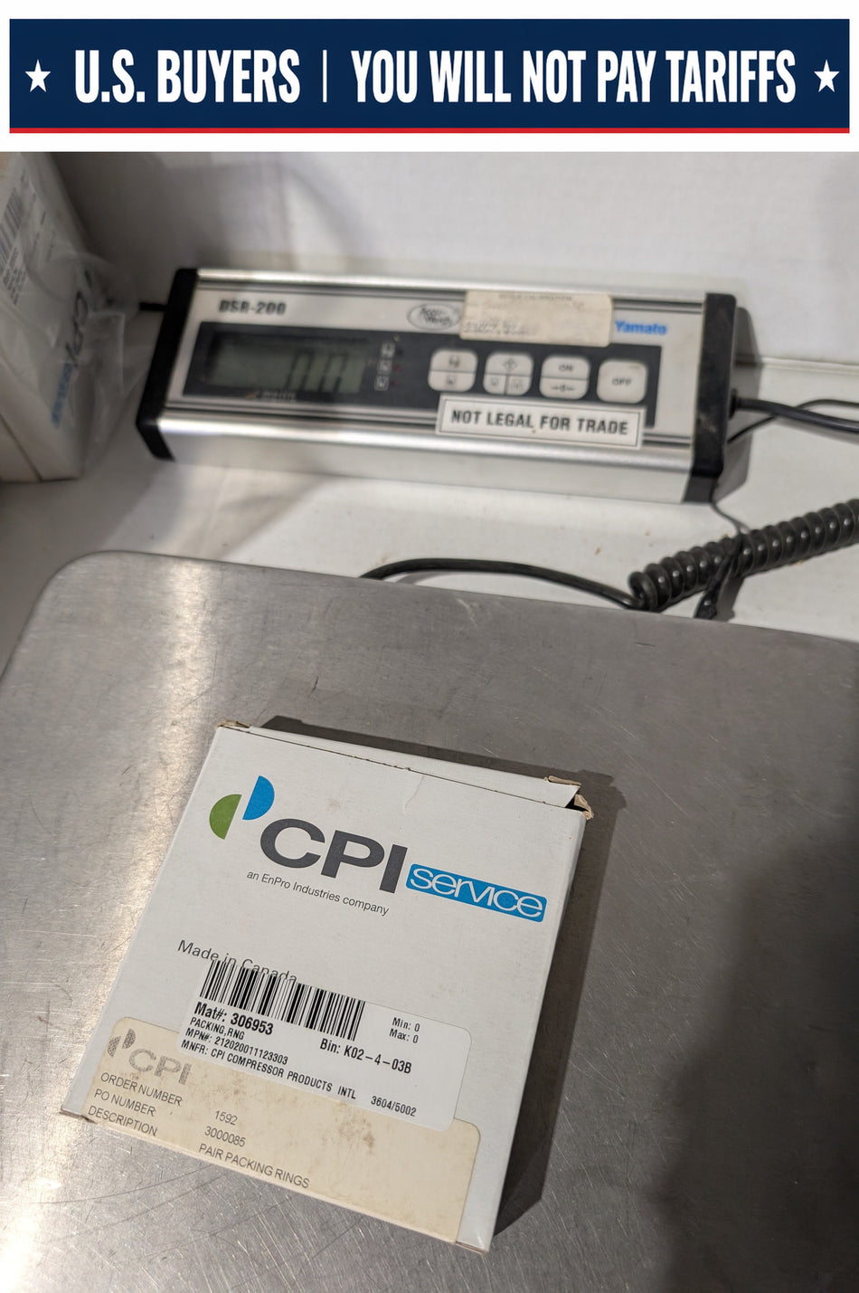 CPI Compressor Packing Ring Set Liard Wipers - 212-0200-1112-303