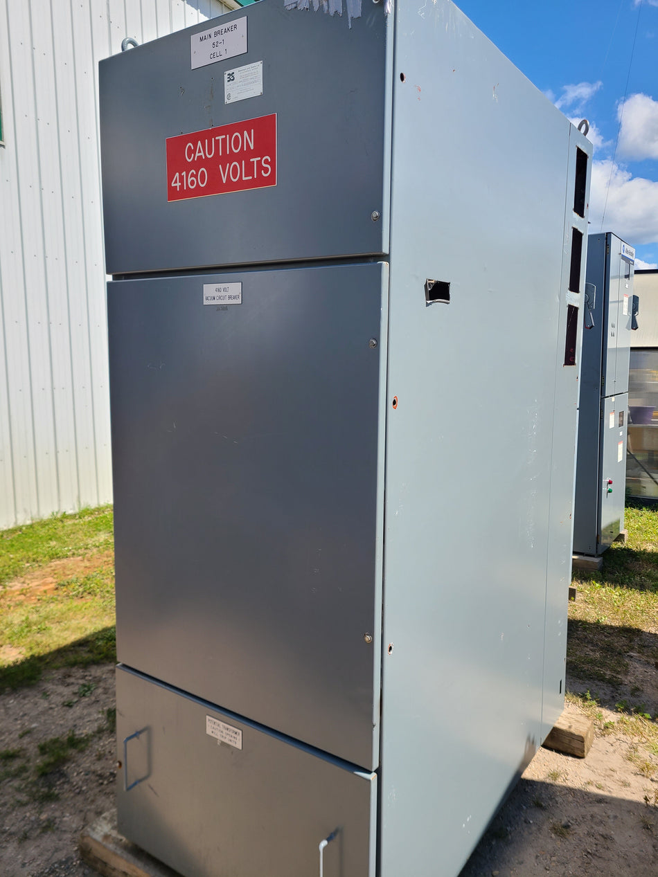 B&S Switchgear Unit - 4160V, 1200 AMP Main Breaker Cabinet C/W control cabinet -50VCP-W250