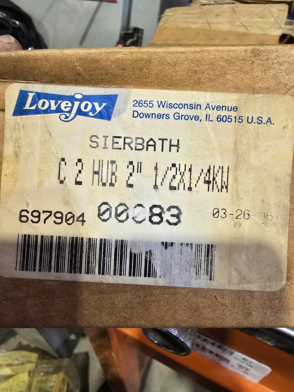 Lovejoy 00083 C2 HUB 2", 1/2" X 1/4" KEYWAY Sier Bath 697904-00083