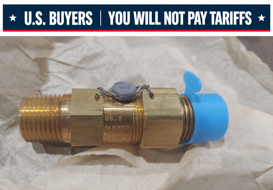 Superior Straight-Thru Pressure Relief Valve 1/2" NPT X 5/8" SAE