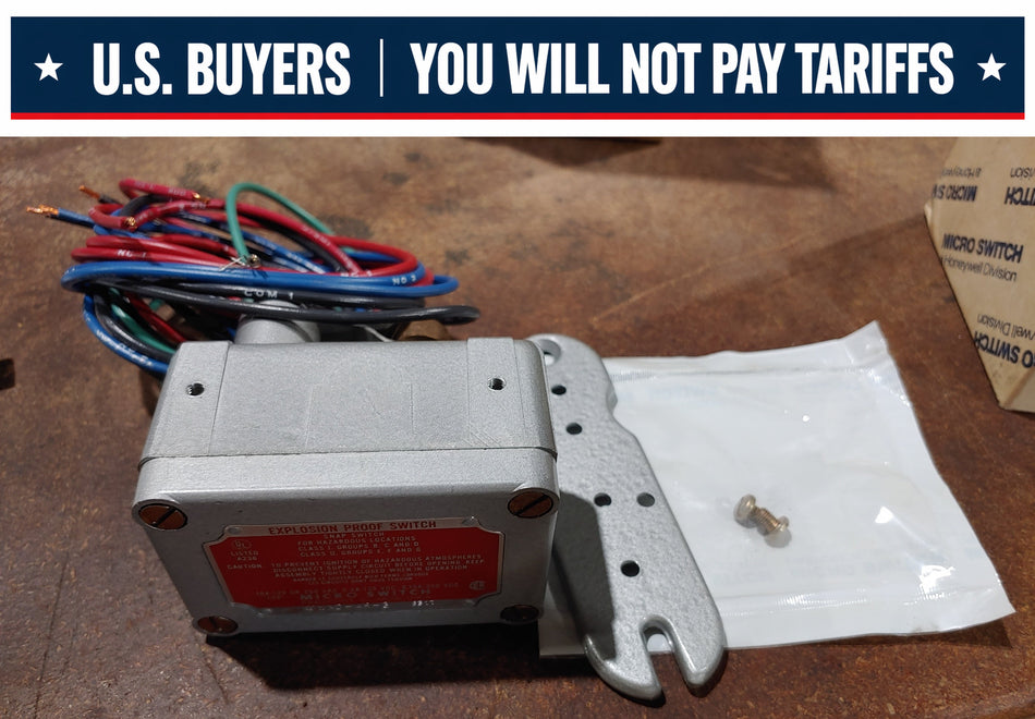 Honeywell Explosion Proof Snap Switch 10A-125V DPDT