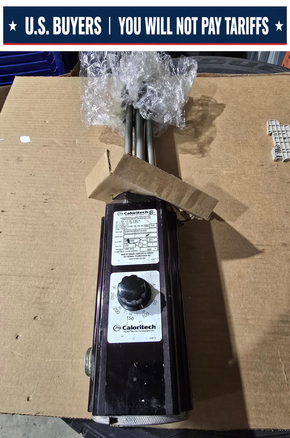 CALORITECH CXFT310P211X-003 SCREWPLUG HEATER (USED)