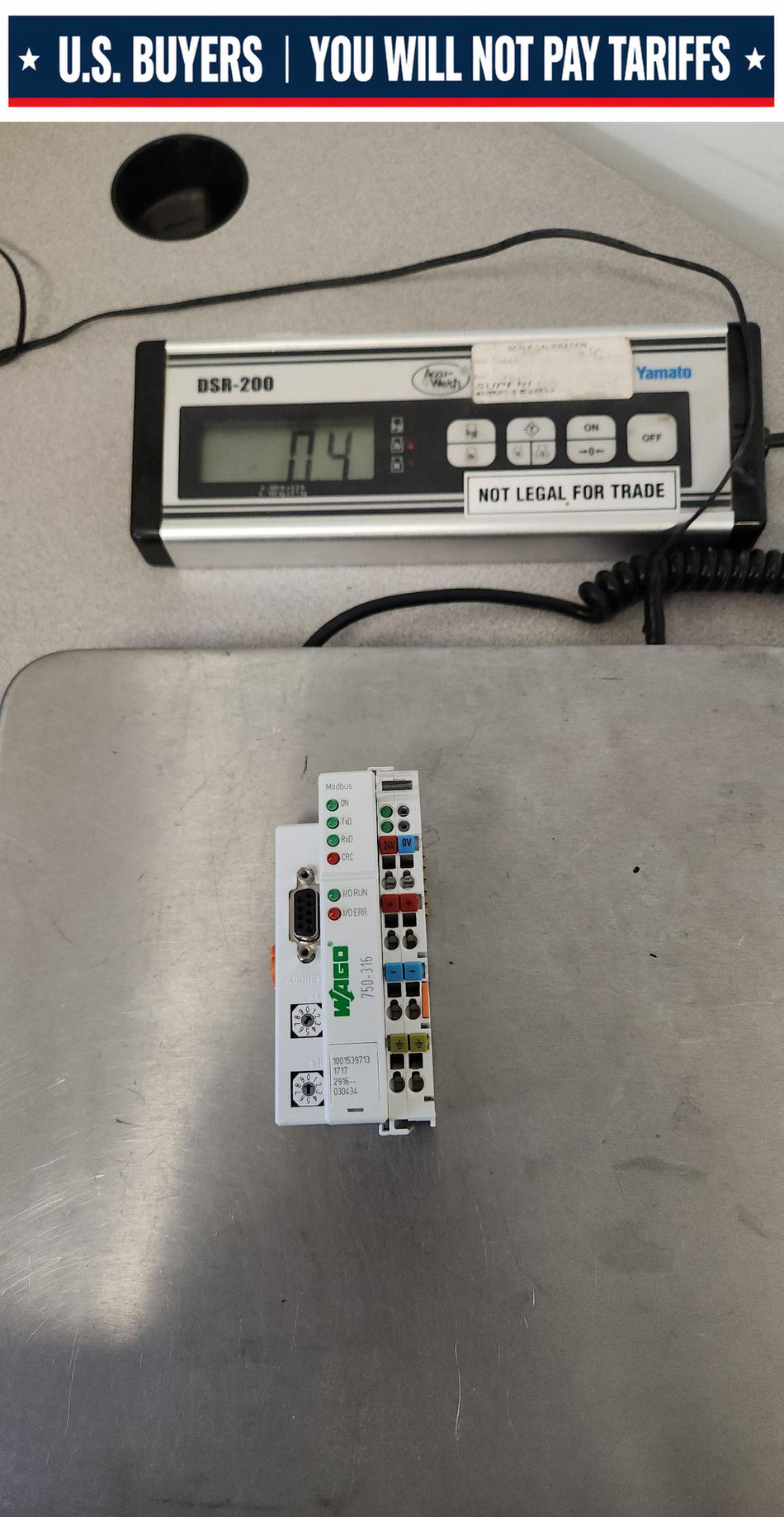 WAGO 750-316 Fieldbus Coupler, MODBUS RTU, RS232