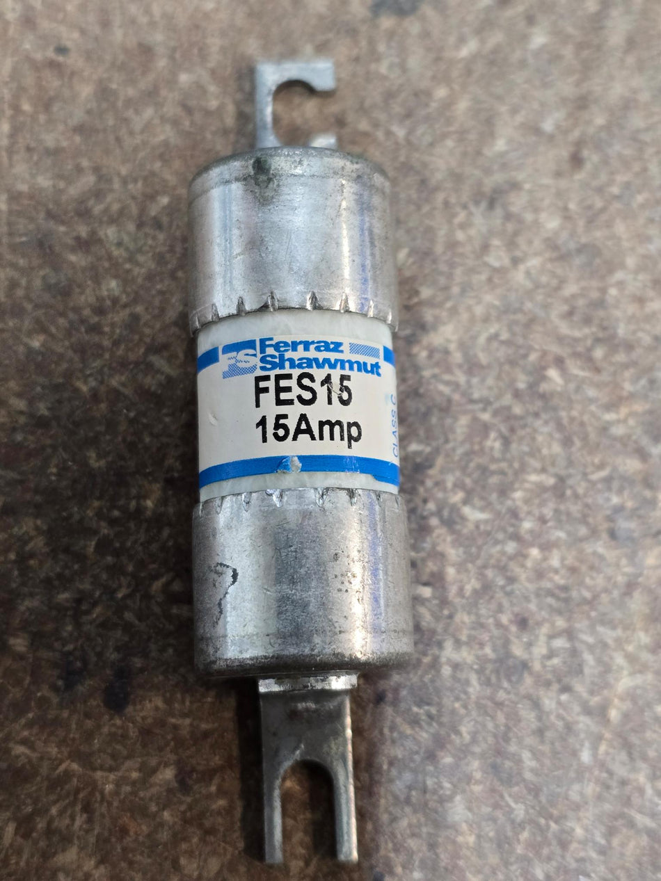 FERRAZ SHAWMUT FES15, 15AMP 600V CLASS C FUSE BOLT ON
