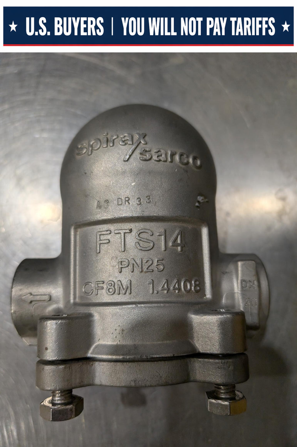 Spirax Sarco FTS14 Steam Trap - PN25 - CF8M - 3/4 inch NPT