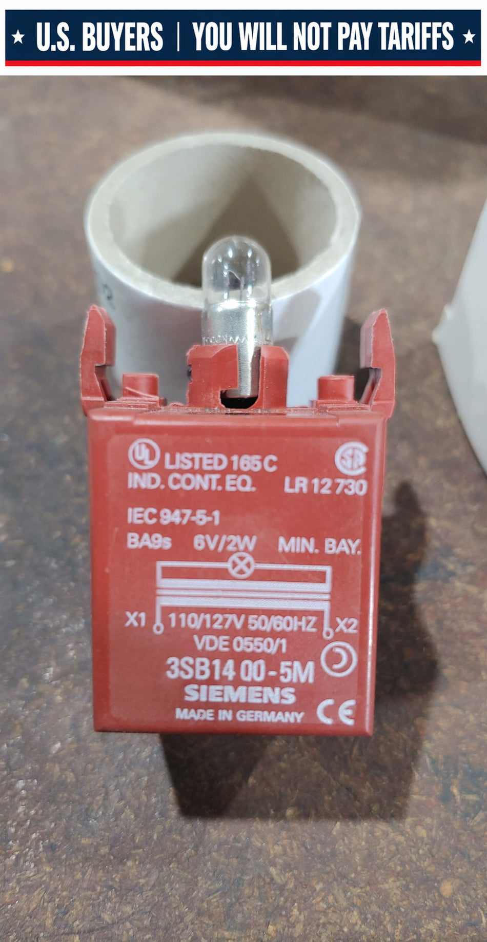 SIEMENS 3SB1 400-5M Lampholder Pilot Light Module