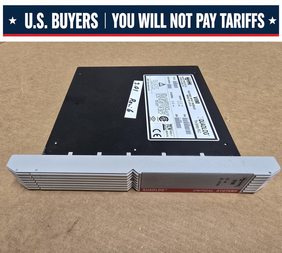 MOORE QLVIMBCN QUADLOG,ROM: 3.01, REV: 6, VIM VOLTAGE INPUT MODULE, P/N: 16171-123/06 (Used)