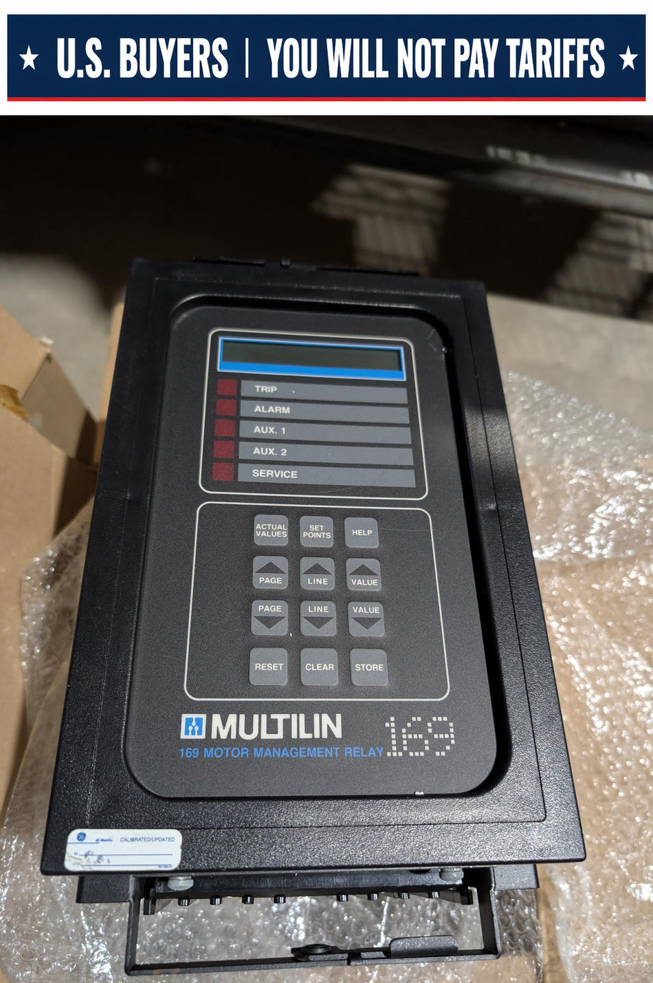 GE Multilin 169 Motor Management Relay, 169-D/O-100P-125VDC