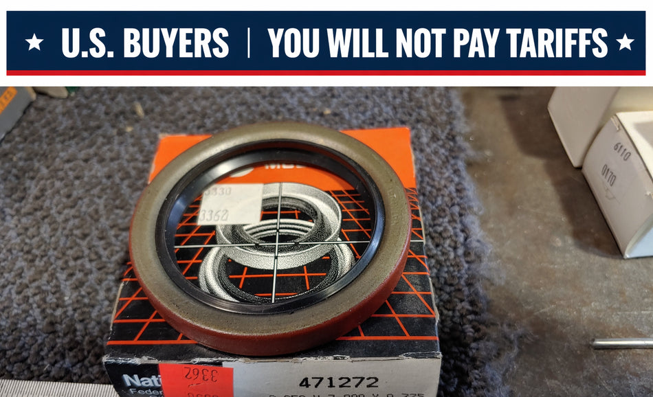 National Seals 471272 Nitrile Oil Seal - Solid, 2.250 in Shaft, 3.000 in OD, 0.375 in Width, 47 Design, Nitrile Lip Material (Copy)