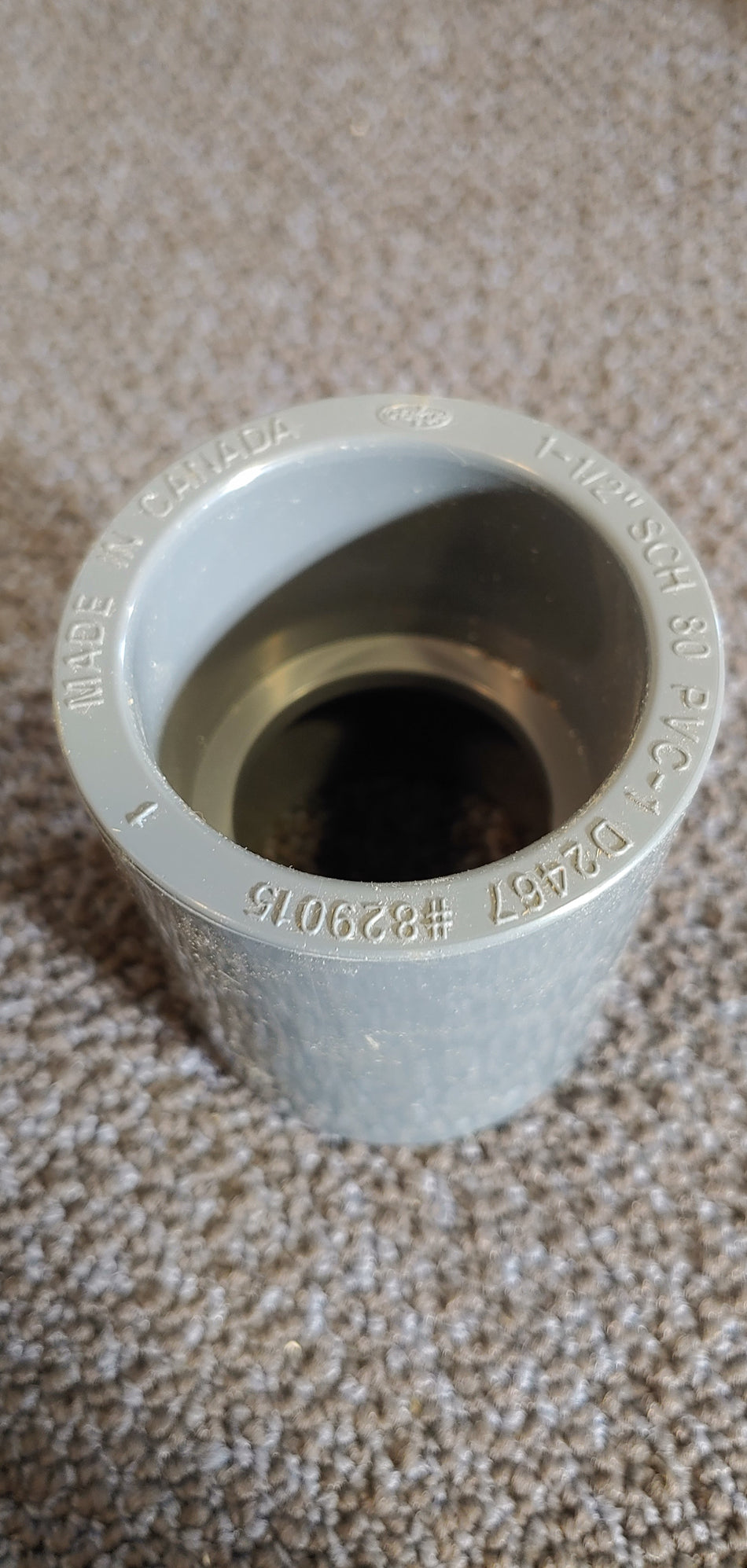 ChemKor 1-1/2" Socket Coupling Sch-80 PVC-1 D2467 #829015 - QTY 6 Pack