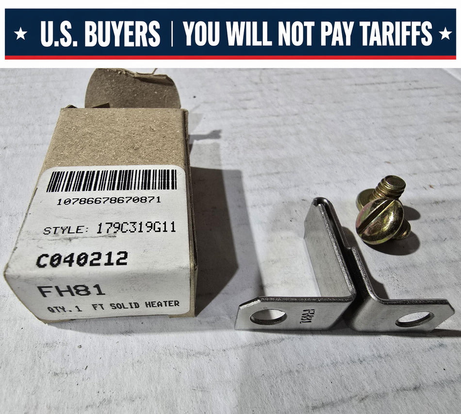 CUTLER HAMMER FH81 -  Overload Relay Solid Heater  STYLE: 179C319G11 C030716
