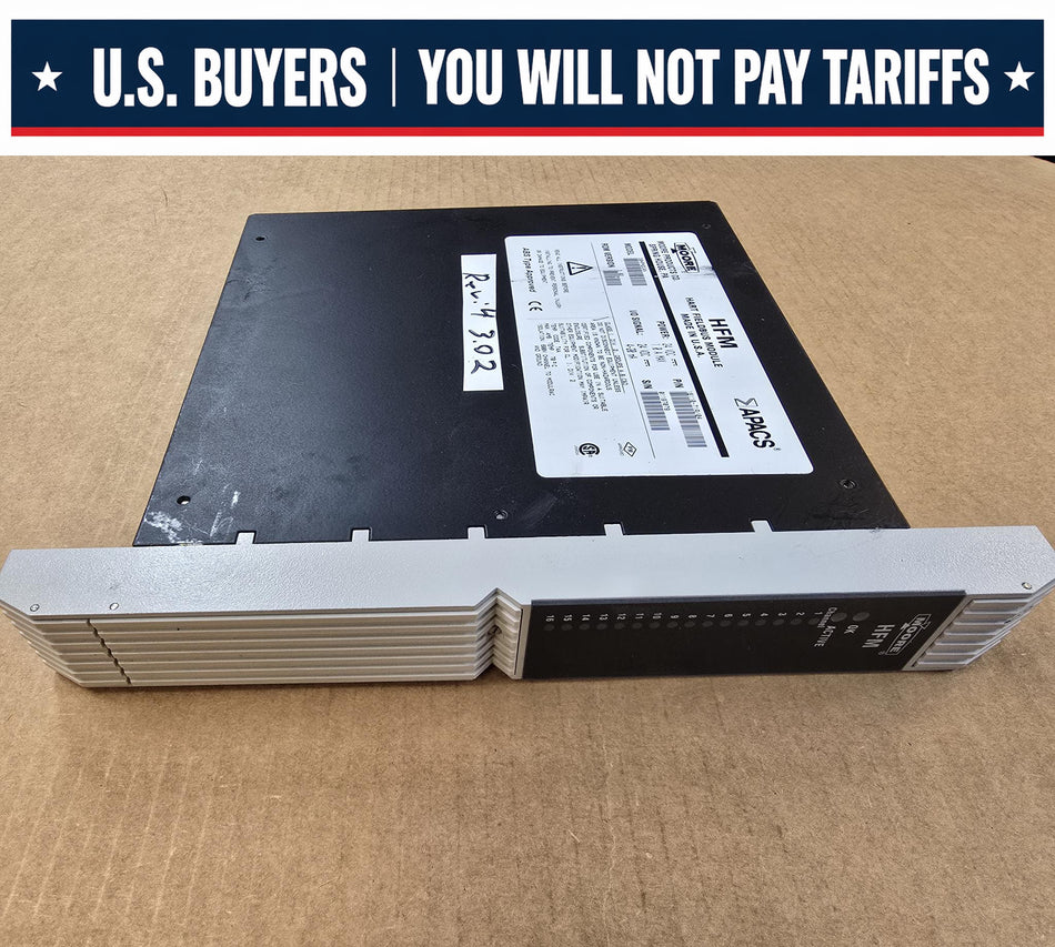 MOORE 39HFM2CAN APACS,ROM: 3.02, REV: 4, HFM HART FIELDBUS MODULE, 24VDC, 4-20mA (Used)