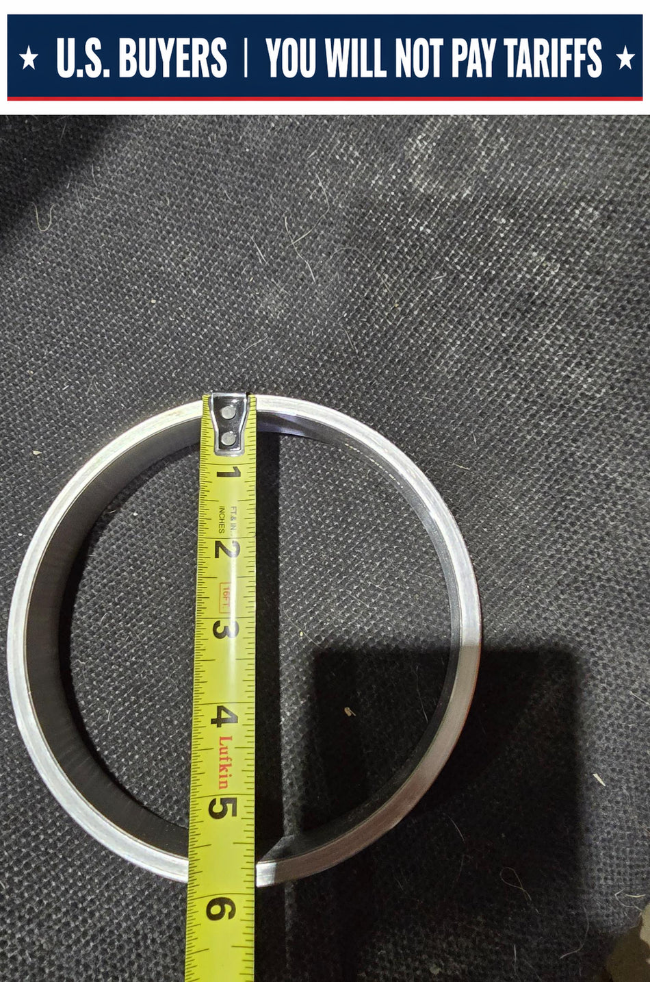 Wear Rings (Lot of 5) Carbon Steel 6" OD x 5-1/2" ID x 0.878" Thick 39160-IEWRING
