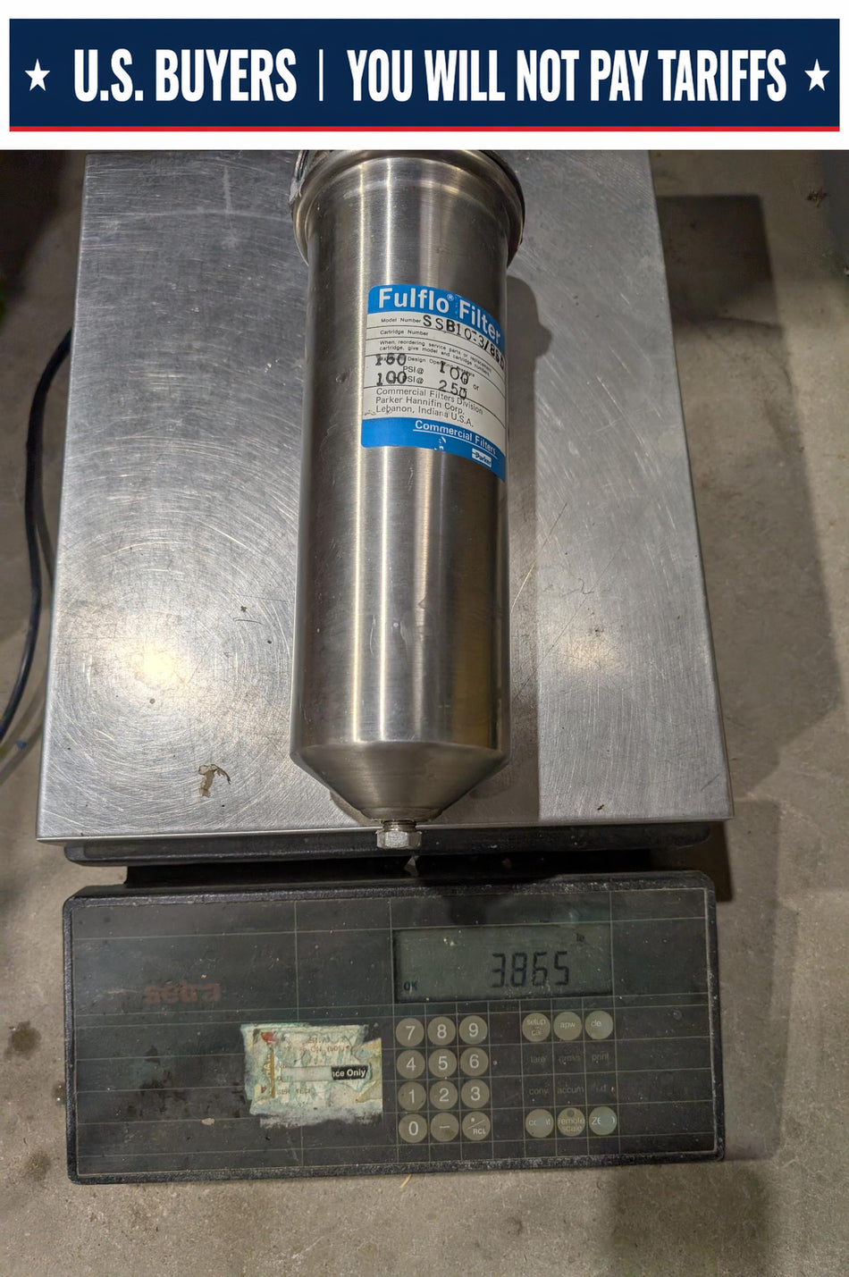 Parker Hannifin Fulflo Filter - SSB10-3/8SD - 150 PSI