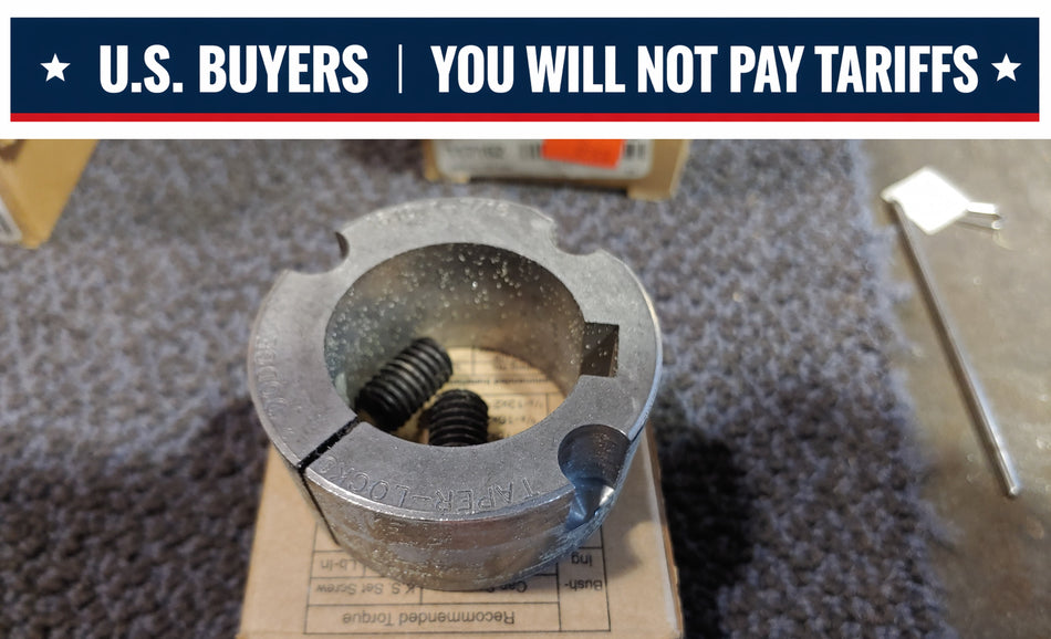 Dodge 117162 Taper-Lock Bushing - 1610 Series, 1.4375 in Bore, Finished with Keyway, 3/8 x 3/16 in Keyway, Sintered Steel