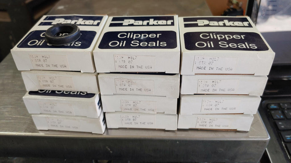(LOT OF 12) PARKER Light Duty Springless Clipper Oil Seals #5139 H1L7