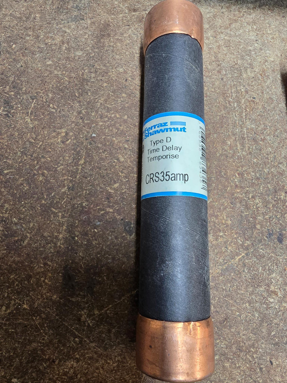 FERRAZ SHAWMUT CRS35, 35AMP 600V TYPE D TIME DELAY