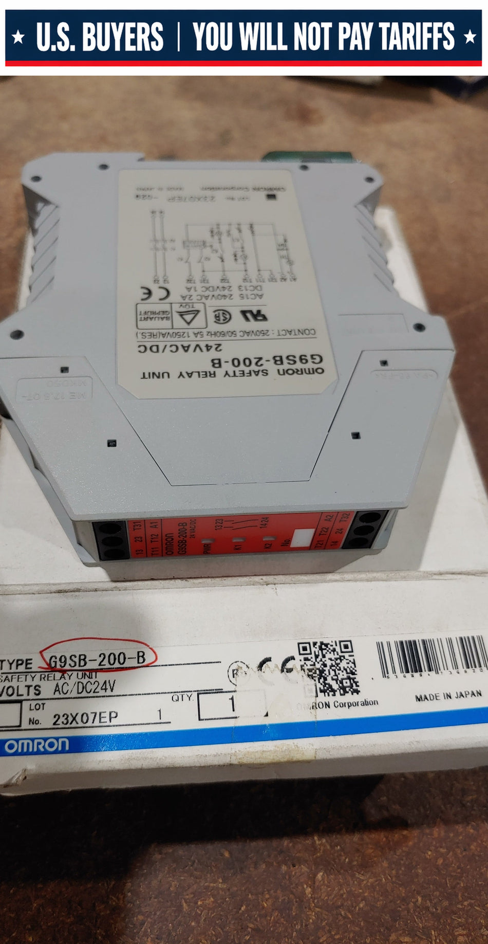 Omron G9SB-200-B Safety Relay Unit 24VAC/DC