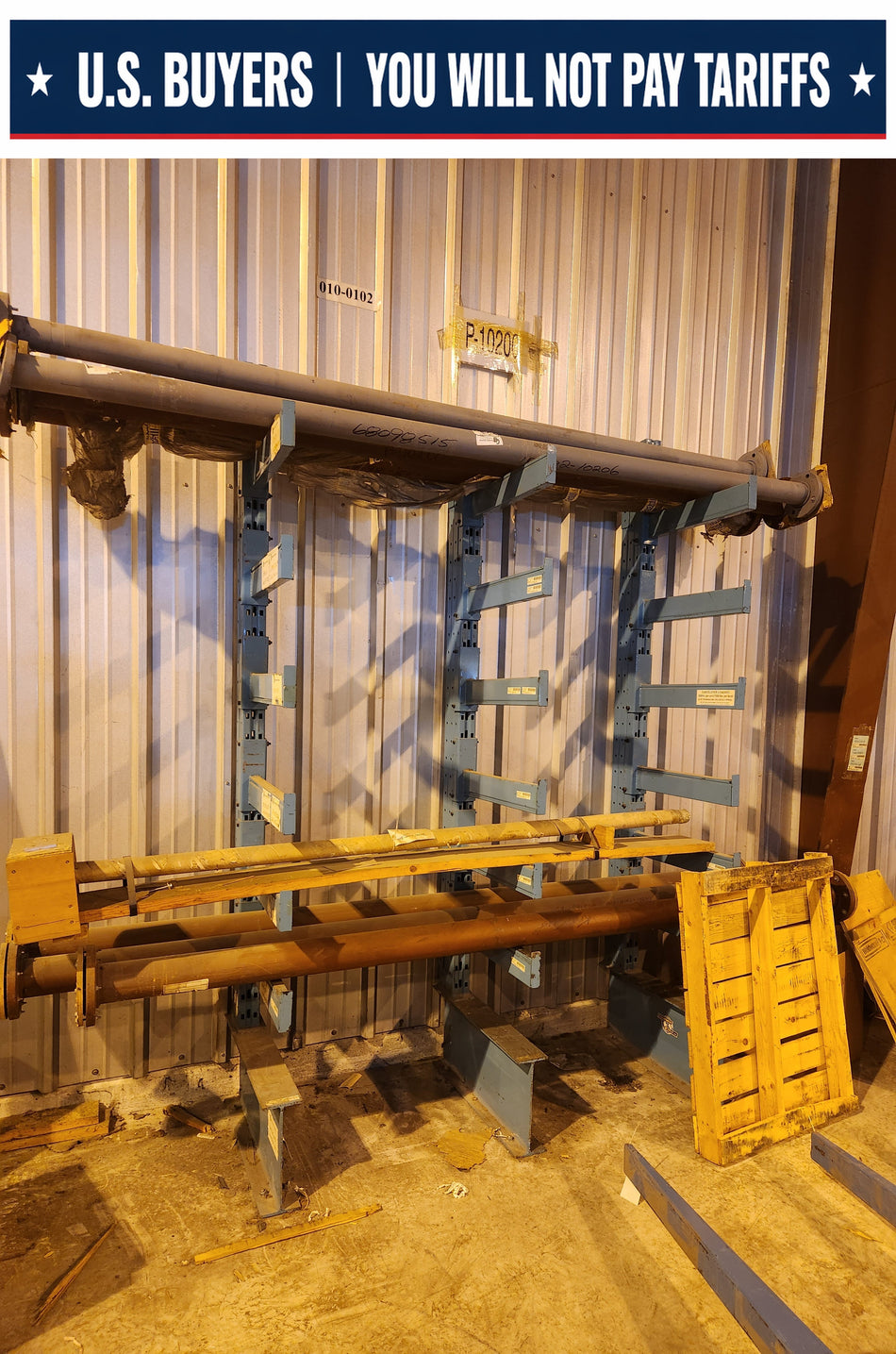 24 inch Cantilever Racking - 3 uprights with 24" Horizontals