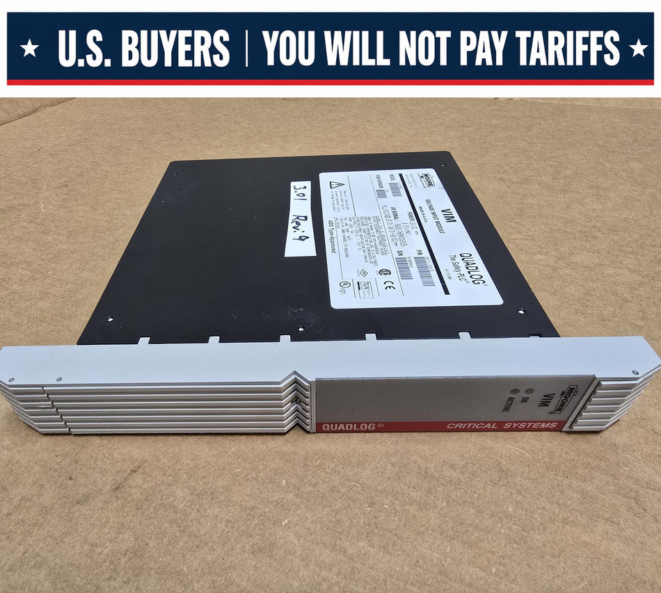 MOORE QLVIMBCN QUADLOG,ROM: 3.01, REV: 9, VIM VOLTAGE INPUT MODULE, P/N: 16171-123/9 (Used)
