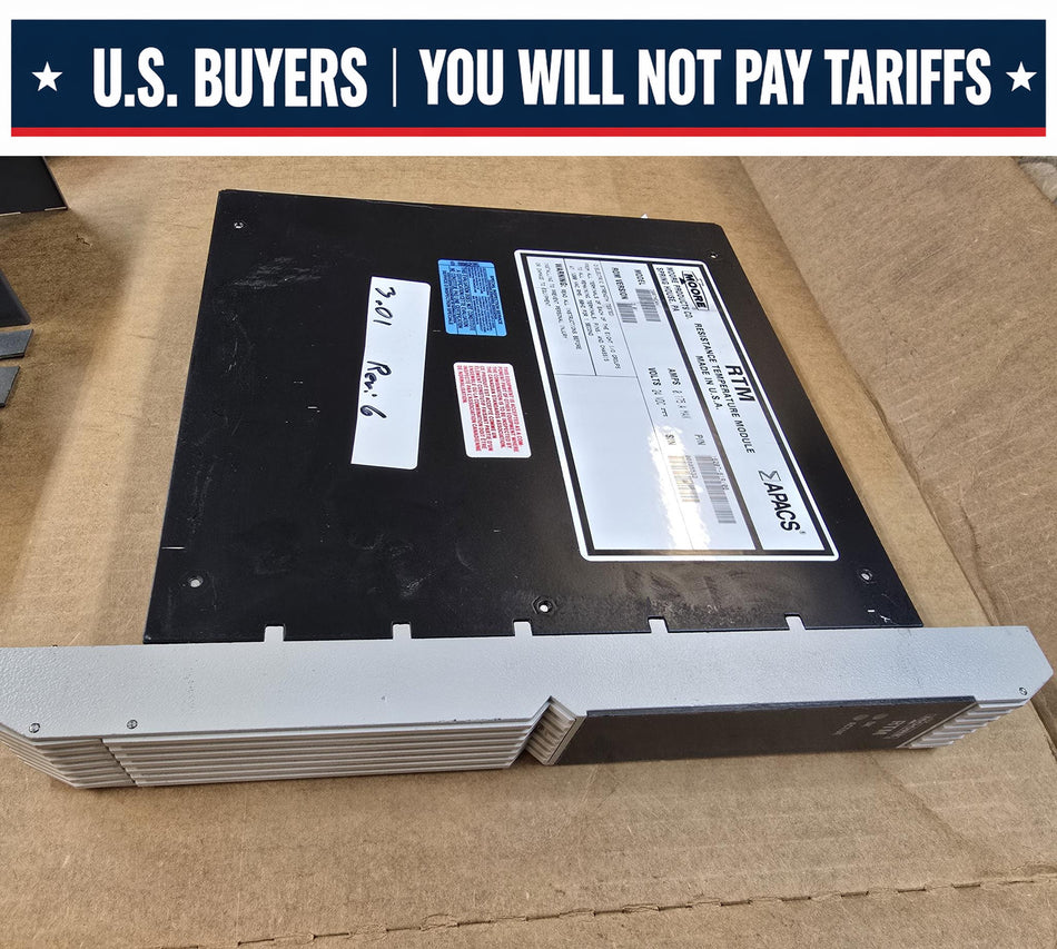 MOORE 39RTMCAN APACS,ROM:3.01, REV:6 RTM RESISTANCE TEMPERATURE MODULE, 24VDC (Used)
