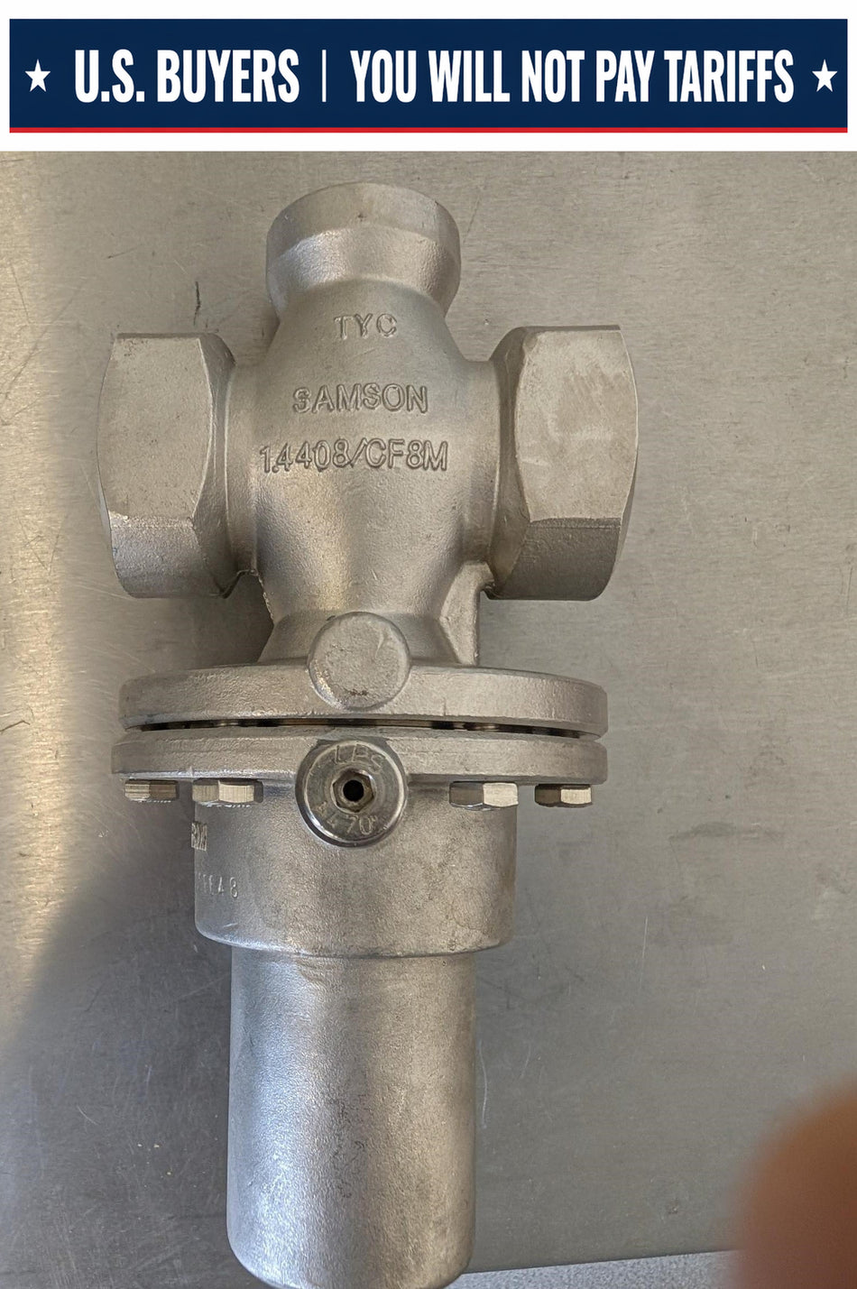 Samson - Pressure Regulating Valve - 441B - 1 Inch NPT 3-30 PSI - CL 250